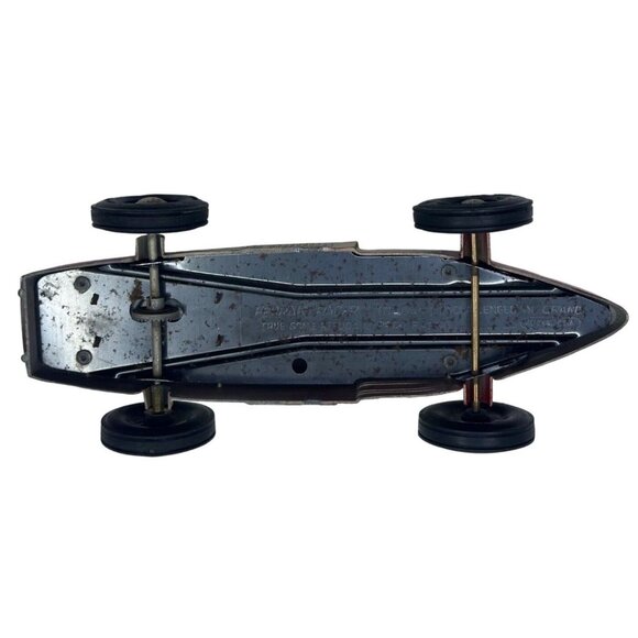 Vintage Renwal Ferrari Racer Tin Toy Car True Scale Replica Grand Prix Model USA - Picture 7 of 16